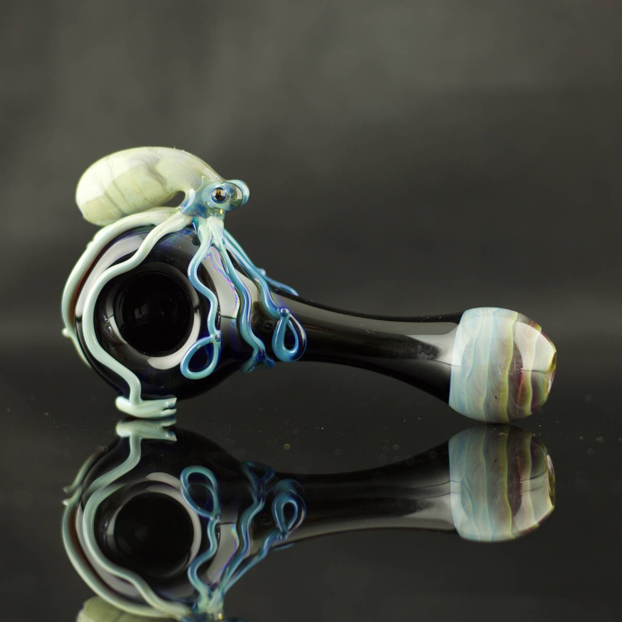 Octopus Glass Spoon Pipe in Your Choice of Color