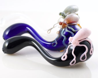 Octopus Glass Sherlock Pipe in Your Choice of Color