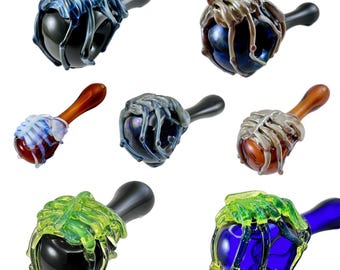 Facehugger Glass Spoon Pipe in Your Choice of Color