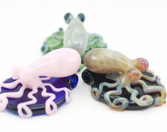 Octopus Glass Pendant in Your Choice of Color