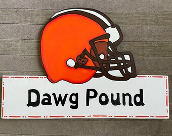 Football Personalized Wood NFL, College, School, Team Sign