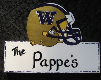 Wreath Attachment Football Personalized Wood NFL, College, School, Team Sign