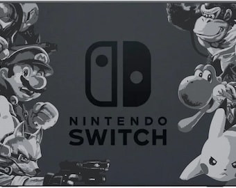Super Smash Bros Ultimate Decal for Nintendo Switch 1 Dock