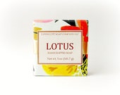CLEARANCE SALE, Lotus Scented Soap, Cold Process Soap, Bar Soap, Floral Soap, Phthalate Free, Palm Oil Free Soap, Women's Soap, Gift for Her