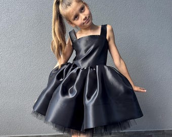 baddie birthday dresses Black Lace Birthday Dress Fluffy Princess Dress main image 1