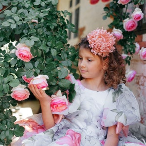 Tüll Puffy Flower Tutu Mädchenkleid, Erstes Geburtstagskleid, Prinzessinnenkleid, ausgefallenes Mädchenkleid, Kleinkinderkleid, Hochzeitsgästekleid
