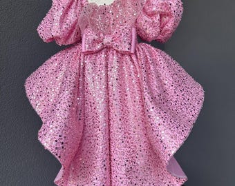 Vestido de princesa rosa con cola, vestido rosa para concurso de belleza infantil, vestido de graduación para niñas, vestido de fiesta para bebé niña, vestido de cumpleaños para bebé