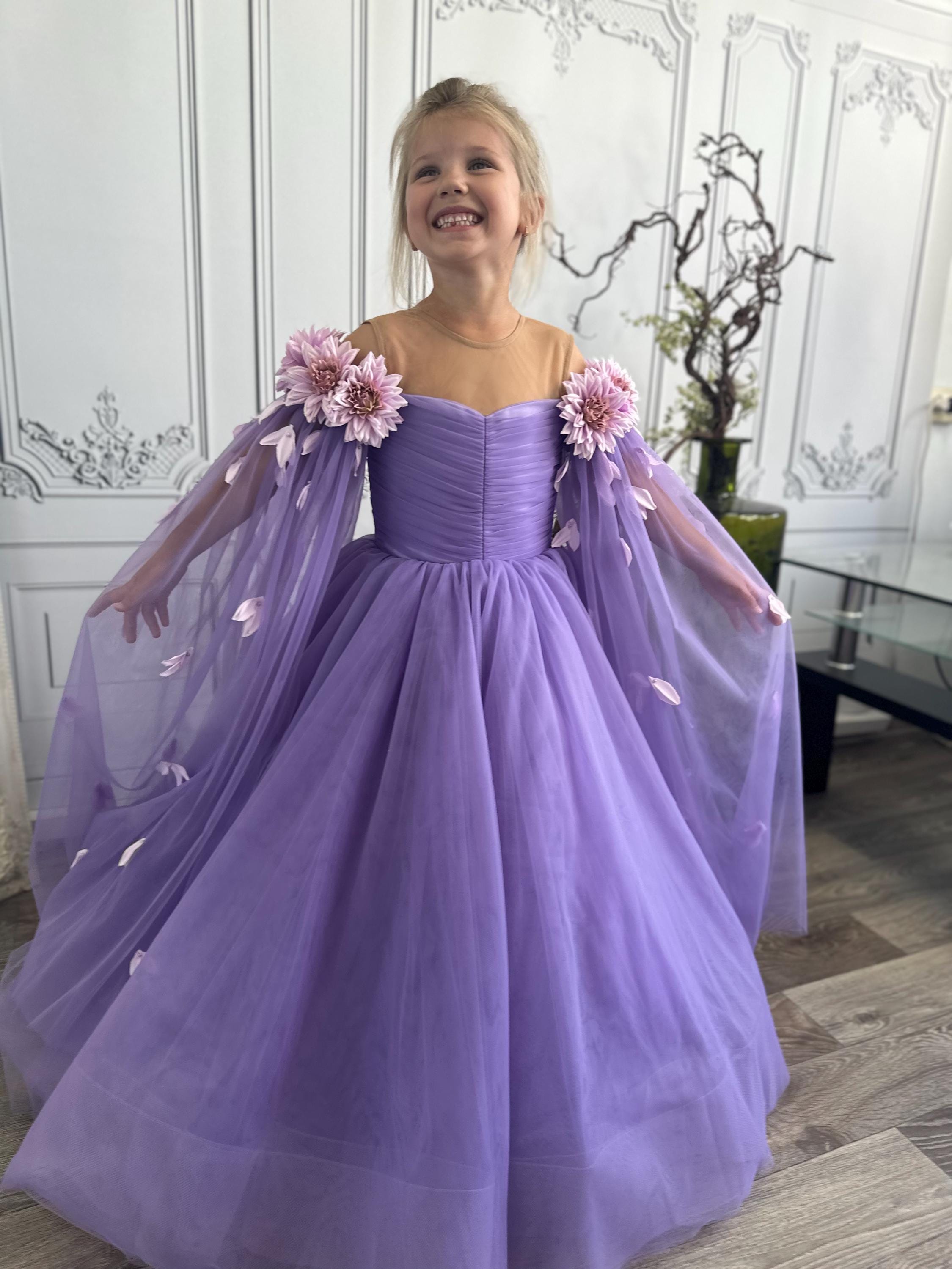 Purple and Gold Ball Gowns