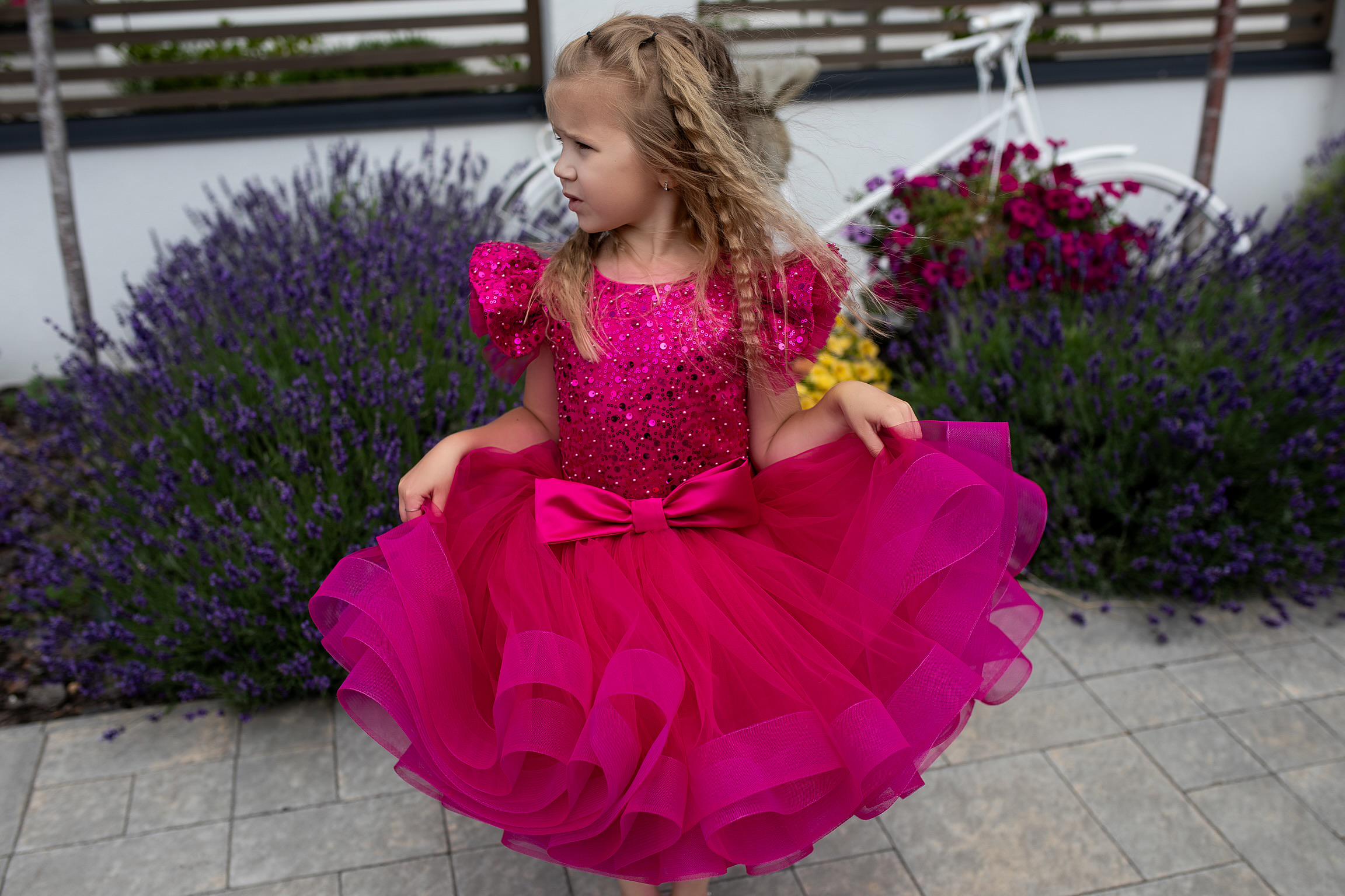 Hot Pink Tutu Baby Girl Dress, 1st Birthday Dress, First Birthday Girl Dress,  Tulle Puffy Dress, Dress 5t, Fancy Dress, Toddler, Pageant - Etsy