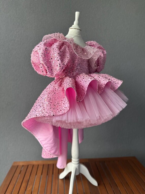 flower long sleeve dress Sail To Sable Tunic Flare Mini Dress - Pink