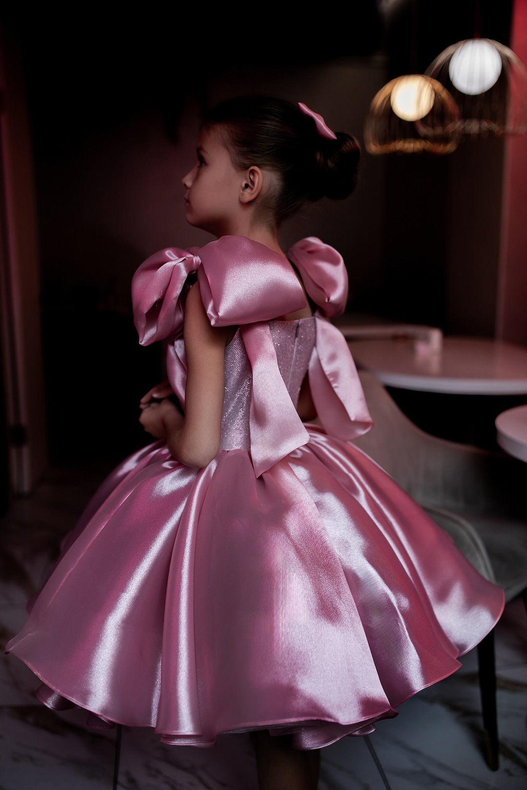 Pink Bows Birthday Toddler Girl Dress Tutu Baby Dress Wedding Guest pink-bows-birthday-toddler-girl-dress-tutu-baby-dress-wedding-guest
