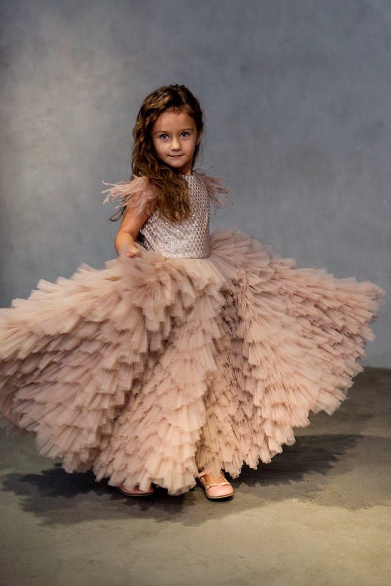 strapless open back dress Kathryn PL Beige Shoes for Girls