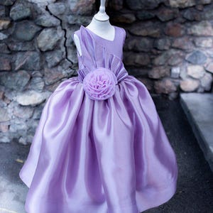 fliederfarbenes Baby Mädchen Tutu Puffkleid, Festzugskleid Baby, Kleinkind Tüllkleid, Hochzeit Babykleid, Feenkleid Baby, flauschig, handgemachtes Kleid