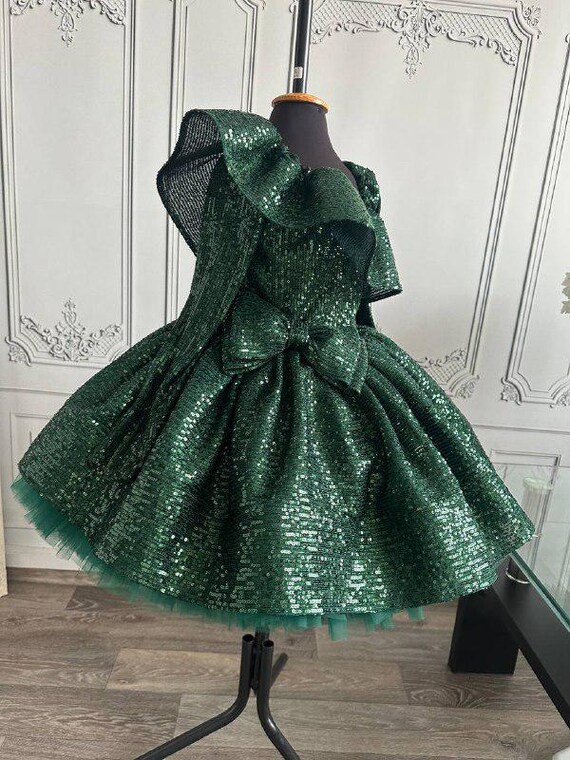 sequin fluffy dress Claudia