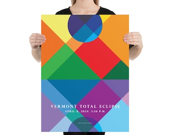 Vermont Total Eclipse 2024 Poster #2