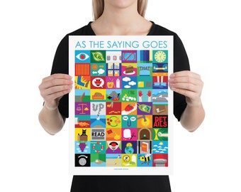 As the Saying Goes Idioms Poster