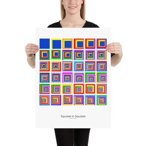 Squares in Squares Poster