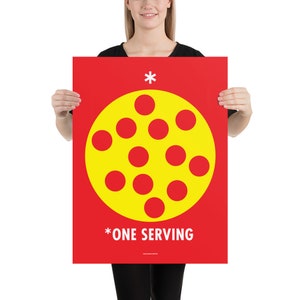 One Serving Pizza Poster