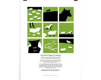 Aesops Fables The Wolf in Sheep's Clothing Poster