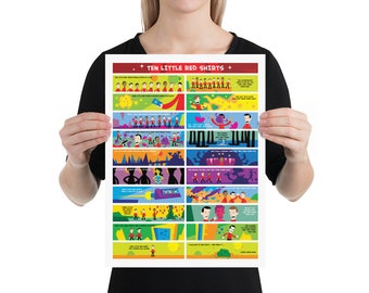 Ten Little Red Shirts Poster