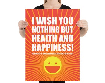 Health & Happiness Poster