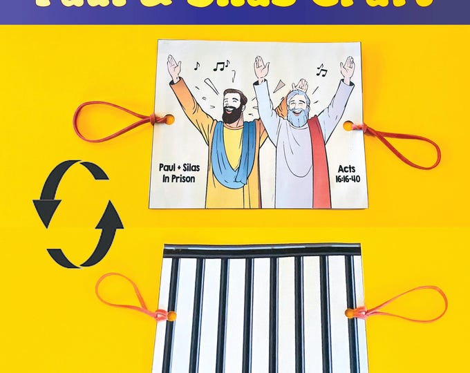 Historia Biblica De Pablo Y Silas Para Niños www.etsy.com
