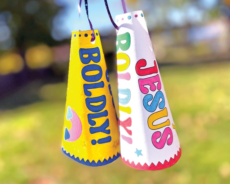 Speak Jesus Megaphone Craft for Kids Share Jesus Boldly Paul's