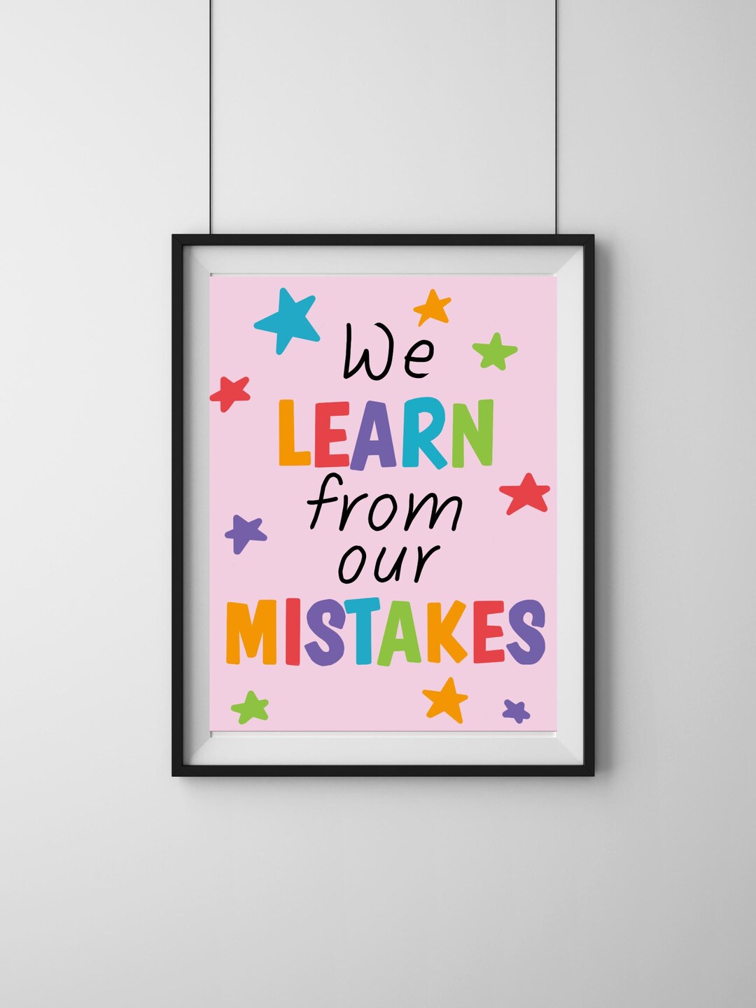 We Learn From Our Mistakes Print - INSTANT DOWNLOAD / Inspirational ...