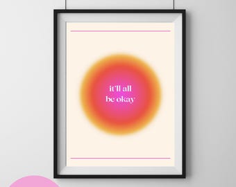 Aura print - Trendy poster, aesthetic poster, aura print, inspirational, room decor, aura