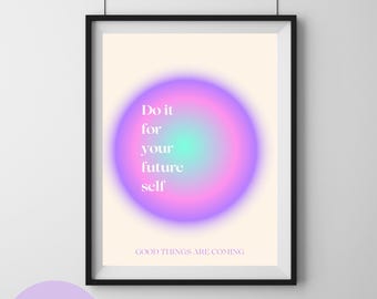 Inspirational Aura Print - INSTANT DOWNLOAD / Aura Wall Art, Trendy Wall Art, Aura poster, Aesthetic room decor, Affirmation poster