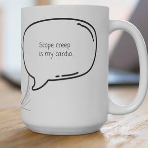 Funny Motivational Mug, 15oz Coffee Cup, Gag Gift for Developers, Programmer Humor, Unique Office Decor, Creative Quote Mug