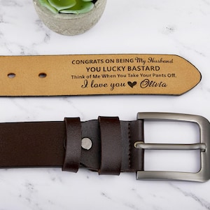Personalized Leather Belt for Men,Customizable Belt for Him,Engraved Mens Belt,Handmade Leather Belt for Daddy,Gift for Husband,Gift for Him