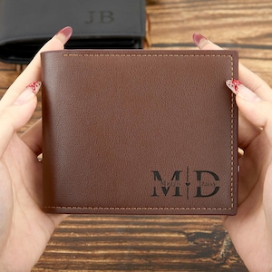 Cartera personalizada, cartera para hombre, cartera grabada, cartera para padrinos de boda, cartera de cuero, cartera personalizada, regalo para novio, regalo para él