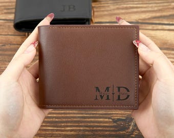 Cartera personalizada, cartera para hombre, cartera grabada, cartera para padrinos de boda, cartera de cuero, cartera personalizada, regalo para novio, regalo para él