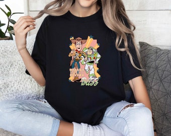 Camiseta de Woody y Buzz de Toy Story, camiseta de Disney, sudadera de Woody y Buzz, camiseta del sheriff Woody, camiseta de viaje a Disneyland, camiseta de Woody, camiseta de Buzz
