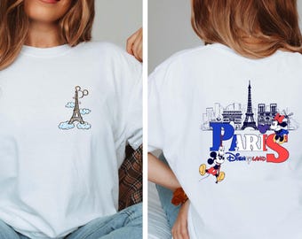 Paris Disneyland Family Trip Shirt: Eiffel Tower, Mickey Mouse