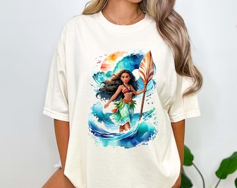 Chemise Moana Disney pour filles, chemises de la famille Moana pour femme, anniversaire de Moana, chemise Moana, t-shirt Moana, princesse Moana, chemise Disney Moana