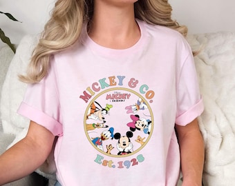 Comfort Colors Retro Mickey & Co 1928 Tee - Disneyland Disneyworld Shirt