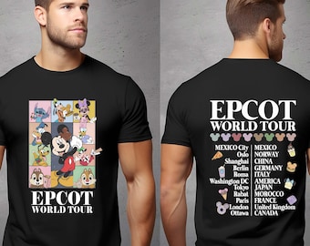 Disney Epcot World Tour Shirt, World Showcase Trip Shirt, Disney Mickey Vacation Tee, Family Matching Outfit, Epcot World Traveler Shirt