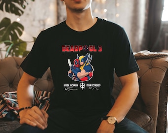 Deadpool Wolverine Besties Tee: Superhero Movie Shirt