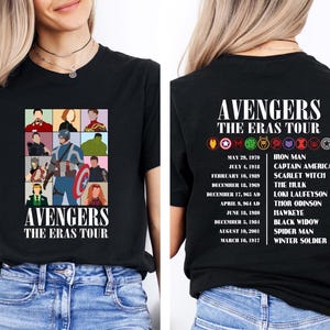 Avengers The Eras Tour T-shirt, Captain America Shirt, Marvel Super Heroes Sweatshirt, Spider-Man T-shirt, Ironman Tee, The Hulk Shirt