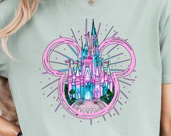 Magic Castle Fireworks Shirt, Disney Castle Sweatshirt, Magic Kingdom Family Trip Shirt, Disneyland Fireworks Outfit, Disney Shirt
