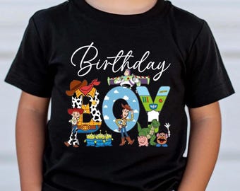 Comfort Colors® Toy Story Birthday Boy Shirt, Woody and Buzz Kids Tee, Two Infinity and Beyond Birthday Outfit, Disney Family Birthday Trip