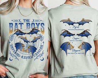 Bat Boys Acotar Shirt: Night Court Illyrians Comfort Colors Tee