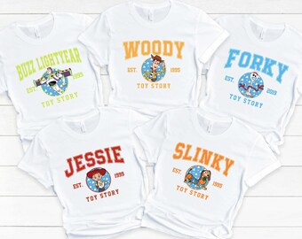 T-shirt Personnages Toy Story : T-shirt Disneyland assorti