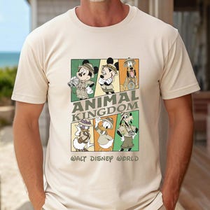 Retro Animal Kingdom Mickey and Friends Comfort Colors Shirt, Disney Animal Kingdom Family Matching Trip Shirt, Vintage Safari Mode Shirt
