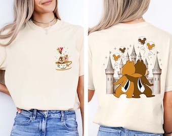 Chip and Dale Double Sided Shirt, Chip And Dale Balloons Tee, Disney Chip And Dale Shirt, Disney World Matching Tee, Disneyland Trip Shirt