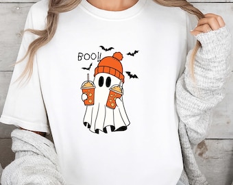 Comfort Colors® Halloween Ghost Shirt, Boo Shirt, Spooky Ghost T-shirt, Spooky Season Ghost Shirt,  Unisex Halloween Tee for Gift