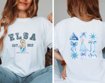Disney Elsa Frozen Two Sided Shirt, Frozen Elsa Shirt, Princess Elsa Sweatshirt, Princess Matching Shirt, Disney Trip Hoodie,Elsa Kids Shirt