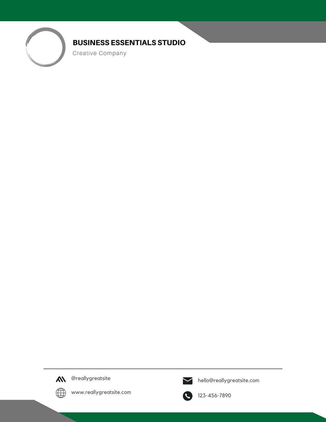 Minimalist Business Letterhead Etsy